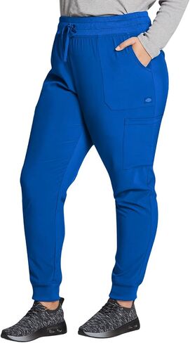 Dickies Women's Scrub Sets V-Neck Top DK615 Mid Rise Jogger DK065 with Moisture Wicking, Durable, and 360° Stretch Fabric in Saudi Arabia