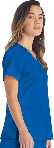 Dickies Women's Scrub Sets V-Neck Top DK615 Mid Rise Jogger DK065 with Moisture Wicking, Durable, and 360° Stretch Fabric in Saudi Arabia