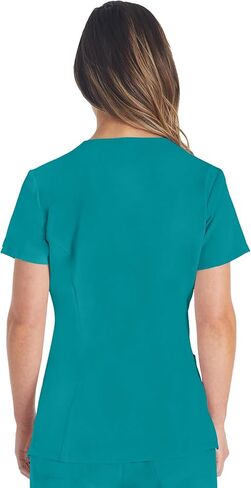 Dickies Women's Scrub Sets V-Neck Top DK615 Mid Rise Jogger DK065 with Moisture Wicking, Durable, and 360° Stretch Fabric in Saudi Arabia