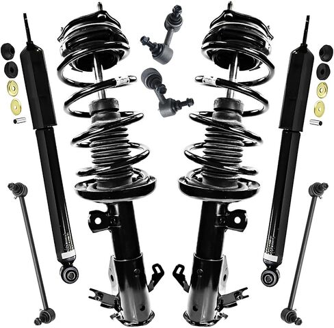Detroit Axle - 8pc Struts Strucks Kit For 2012 Honda Civic ، اثنين من الدعامات الأمامية مع امتصاصات الصدمات الخلفية 2 الربيع in Saudi Arabia