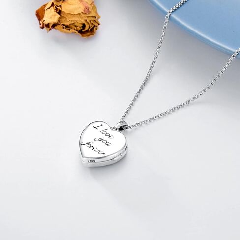 PROESS Father Daughter Locket Necklace S925 Sterling Silver Moon Locket Pendant Daughter Gifts from Dad Mom I Love You Forever Daughter Locket Jewelry Gift in Kuwait