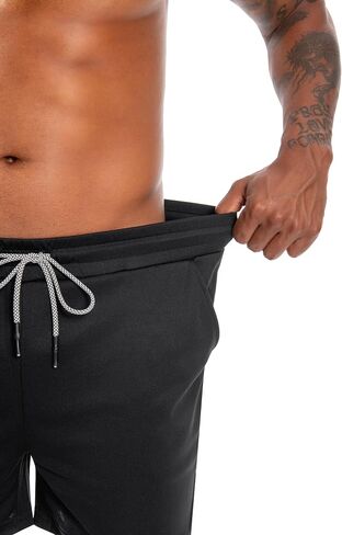 Nutria Mens Sharts 2Pack 5 '' Training Lightweight 2 في 1 تمرين الرياضة الرياضية الرياضية مع جيوب zip وحلقة منشفة U19 in Kuwait