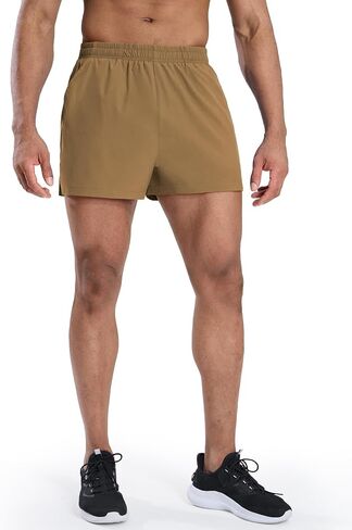 MIER 2 Pack Gym Shorts for Men Quick Dry Athletic Shorts with Brief Liner/Pockets for Running Workout Active, 3 Inch Inseam in Saudi Arabia