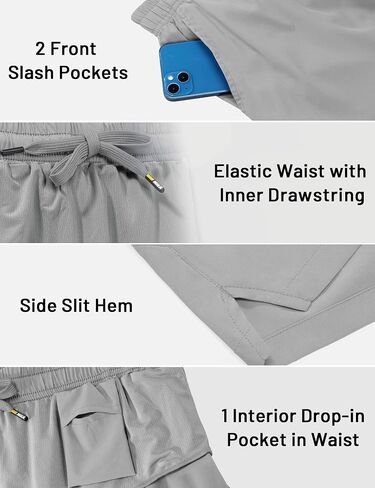 MIER 2 Pack Gym Shorts for Men Quick Dry Athletic Shorts with Brief Liner/Pockets for Running Workout Active, 3 Inch Inseam in Saudi Arabia