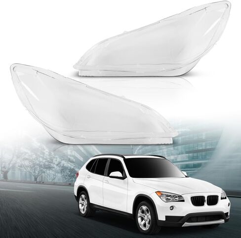 LQI Lens Lens Headlamp استبدال الغطاء اليسرى واليمين متوافق مع BMW X1 E84 2010-2015 عدسة واضحة in Kuwait