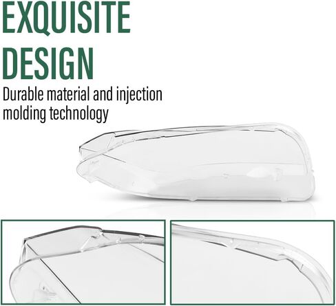 LQI Lens Lens Headlamp استبدال الغطاء اليسرى واليمين متوافق مع BMW X1 E84 2010-2015 عدسة واضحة in Kuwait