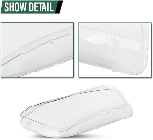 LQI Lens Lens Headlamp استبدال الغطاء اليسرى واليمين متوافق مع BMW X1 E84 2010-2015 عدسة واضحة in Kuwait