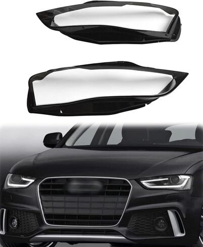 Pair Headlight Lampshade Lens Cover Fit for XC90 2004-2014, Left and Right Transparent Shell Headlamp Cover in Kuwait