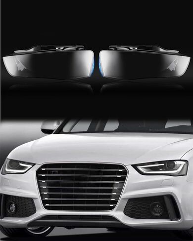 Pair Headlight Lampshade Lens Cover Fit for XC90 2004-2014, Left and Right Transparent Shell Headlamp Cover in Kuwait