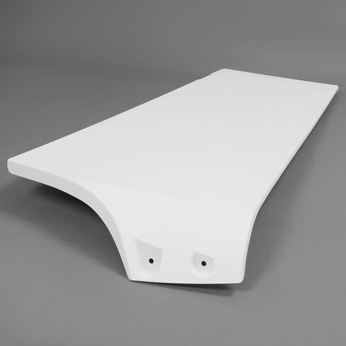 KUAFU Upper Cabin Fairing Extension Compatible with 2008-2020 Freightliner Cascadia Cab Fairing Extension Wind Air Deflector PVC Black - Driver Side in Kuwait