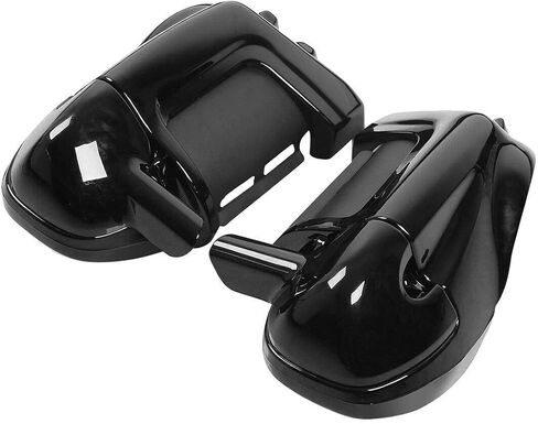 Green-L Black Black Lower Vented Leging Fairing With 6.5 "PODS PODS FIT FOR HARLEY TOURING ROAD KING STREET GLIDE ELECTRA GLIDE ULTRA 1983-2013 MODELS in Kuwait