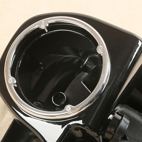 Green-L Black Black Lower Vented Leging Fairing With 6.5 "PODS PODS FIT FOR HARLEY TOURING ROAD KING STREET GLIDE ELECTRA GLIDE ULTRA 1983-2013 MODELS in Kuwait