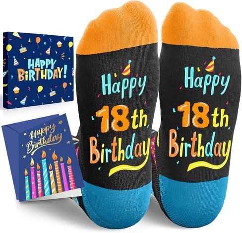 HAPPYPOP 16th Birthday Gifts Ideas Socks - Gifts for 16 Year old Boy Girl, Birthday Present for Teens Age 16 in Kuwait