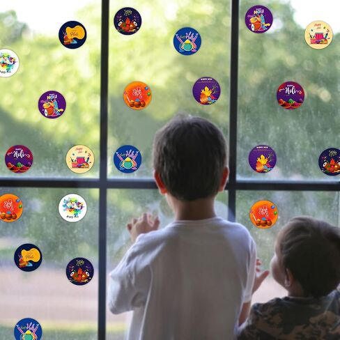 Day of The Dead Round Stickers Party Supplies Dia De Los Muertos Circle Stickers Party Decoration Day of The Dead Sugar Skull Party Favors Party Gifts Prize Goodie Bag Favors 1.5", 180 Counts in Kuwait