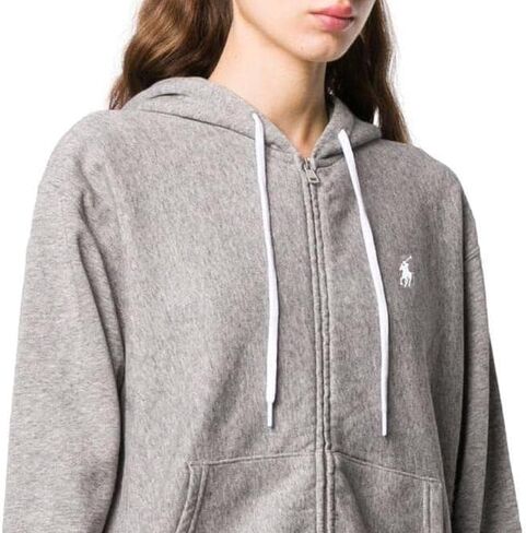 Polo Ralph Lauren Womens Full Zip Hoodie (XS, Black) in Saudi Arabia