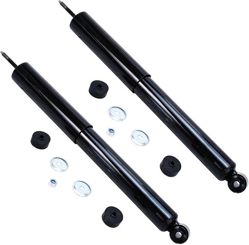 Detroit Axle - امتصاص الصدمات الأمامية والخلفية لعام 2007-2017 Jeep Wrangler ، 2018 Wrangler JK 4 Complete Screens Absorber Assembly 2009 2009 2012 2012 2014 2014 2015 2015 Replacement in Kuwait