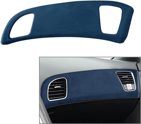 Cnnono8 Suede Dashboard Decord Cover Cover Trim for Chevrolet Corvette C7 2014-2019 ، Blue in Kuwait