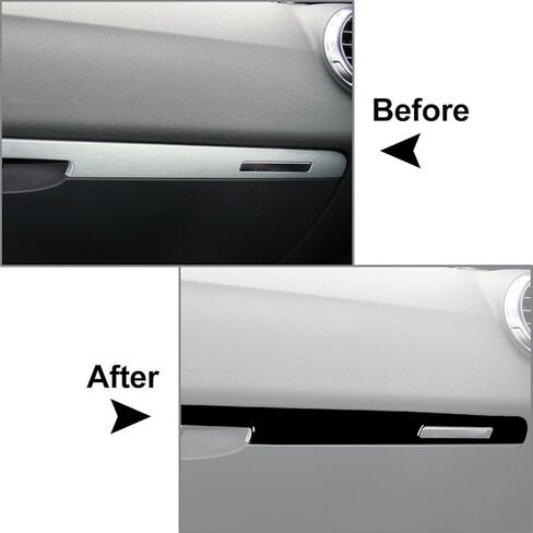 Cnsodo15 Dashboard Co-Pilot تخزين القفازات القفازات لوحة الشريط تقليم الإطار LHD الألياف الكربون الأسود ل Audi ttts ttrs 08-14 السيارة in Kuwait