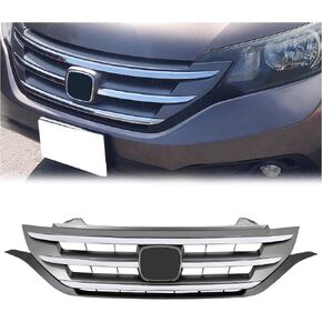 Kojem Front Bumper Grille Compatible with 2012-2014 Honda CRV CR-V 4-Door Hood Upper Grill w/Chrome Molding Trim Replacement for HO1200211, 71121T0GA01ZA in Saudi Arabia