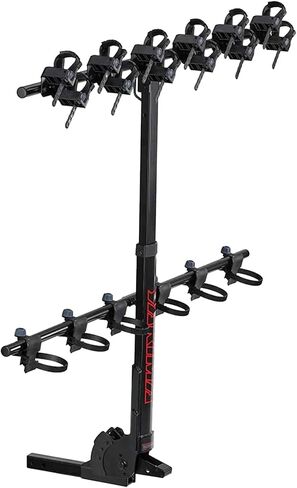 Yakima Versatile HangTight 4 Vertical Hanging Hitch Steel Bike Rack for 2 Inch Hitch Receivers with Fully Padded Cradles and Tilting Design, Black in Saudi Arabia