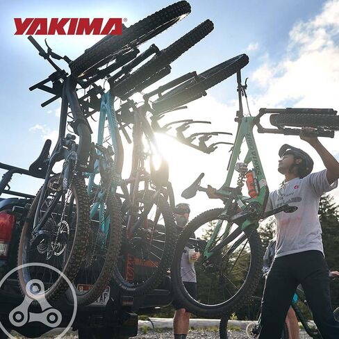Yakima Versatile HangTight 4 Vertical Hanging Hitch Steel Bike Rack for 2 Inch Hitch Receivers with Fully Padded Cradles and Tilting Design, Black in Saudi Arabia