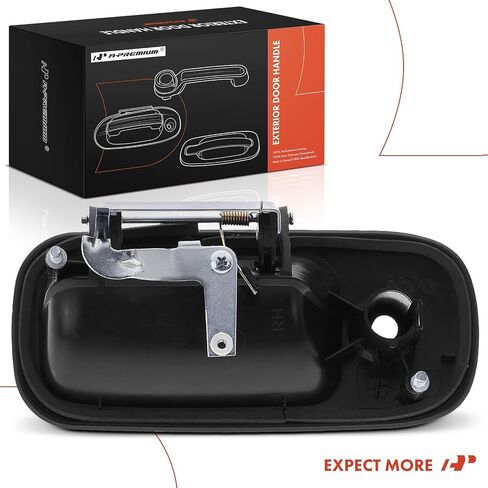 A-Premium Exterior Door Handle Front Left Driver Side - Compatible with 1996-2009 Chevy Express & GMC Savana 1500 2500 3500 4500 Van - Textured Black, w/Key Hole in Saudi Arabia