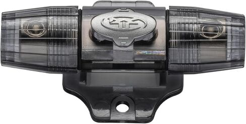 Rockford Fosgate Rffmxi Platinum Plated Maxi INLINE 100A MAX FUSE حامل لـ 4 كابلات AWG أو 8 AWG ، والنحاس الصلبة المخصصة وتصميم علبة الماء in Kuwait