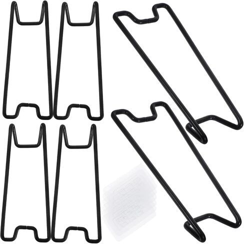 Nuobesty 6pcs إطار الصور المعدنية ذاتية اللصق يقف على إطارات إعدادات عرض لاصقة للاستخدام التجاري المنزلي in Saudi Arabia