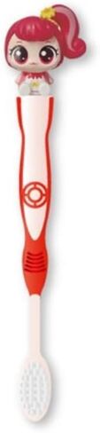 1 Count Catch Teenieping Figure Toothbrush Compact Head 6.5inches (Pink) in Saudi Arabia