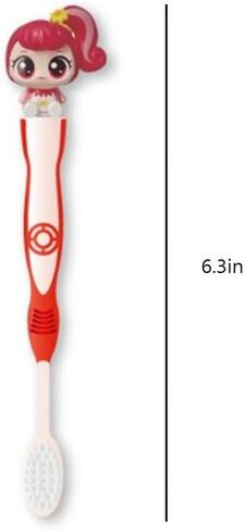 1 Count Catch Teenieping Figure Toothbrush Compact Head 6.5inches (Pink) in Saudi Arabia