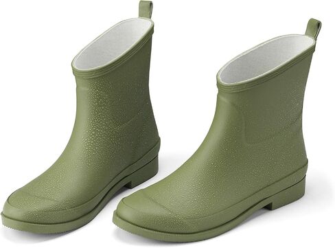 HISEA Women's Rubber Rain Boots Ankle Garden Boots for Women Short Rubber Boot Outdoor in Kuwait