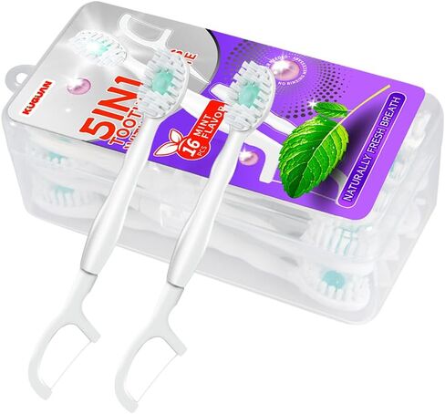 Mini Brushes-Disposable Toothbrushes with Toothpaste Travel Toothbrushes Portable for Work or Travel (Peppermint) in Saudi Arabia
