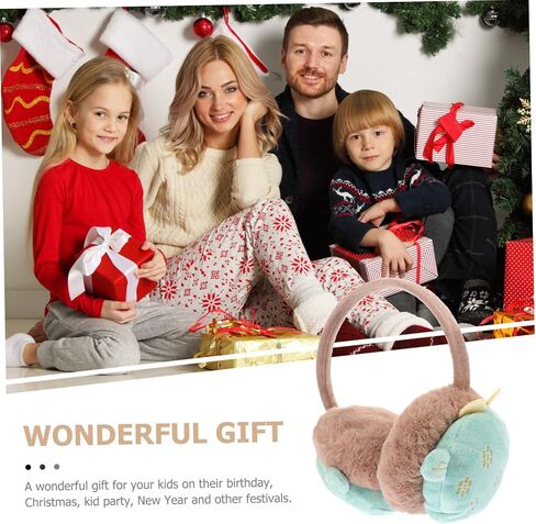 SAFIGLE 1pc Lovely Plush Earmuff Stretchable Ear Shield for Boys and Girls Warm Ear Adorable Soft and Comfortable Accessory in Saudi Arabia