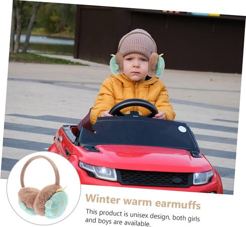 SAFIGLE 1pc Lovely Plush Earmuff Stretchable Ear Shield for Boys and Girls Warm Ear Adorable Soft and Comfortable Accessory in Saudi Arabia