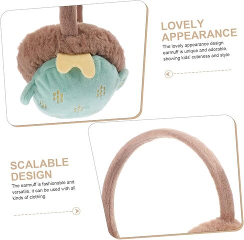 SAFIGLE 1pc Lovely Plush Earmuff Stretchable Ear Shield for Boys and Girls Warm Ear Adorable Soft and Comfortable Accessory in Saudi Arabia
