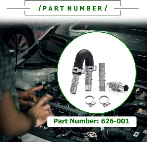 626-001 محرك سخان المحرك مجموعة الالتفافية و 5/8 "3/4" خرطوم متوافقة مع خراطيم السخان الأكثر شيوعا in Kuwait