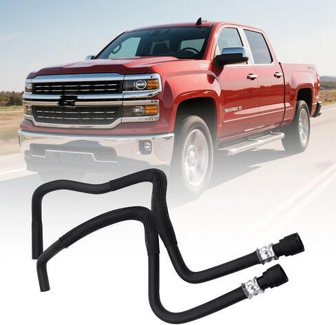 مجموعة خرطوم السخان لشيفروليه سيلفرادو 1500/2500/ل GMC Sierra 1500 2014-2018 استبدال 23126443 23126442 84919467 626-755 626-780 مورد المبرد مدة مدخل مدخل in Saudi Arabia