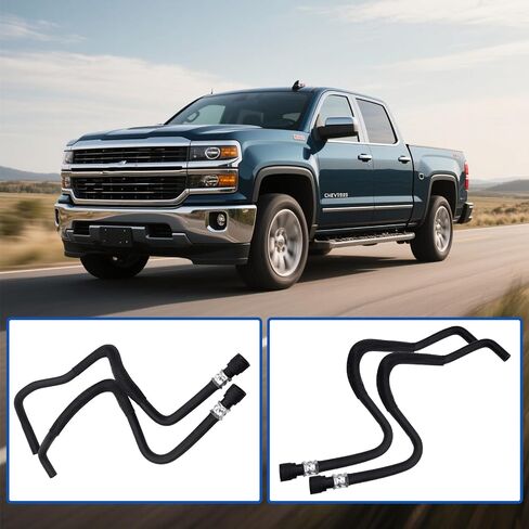 مجموعة خرطوم السخان لشيفروليه سيلفرادو 1500/2500/ل GMC Sierra 1500 2014-2018 استبدال 23126443 23126442 84919467 626-755 626-780 مورد المبرد مدة مدخل مدخل in Saudi Arabia