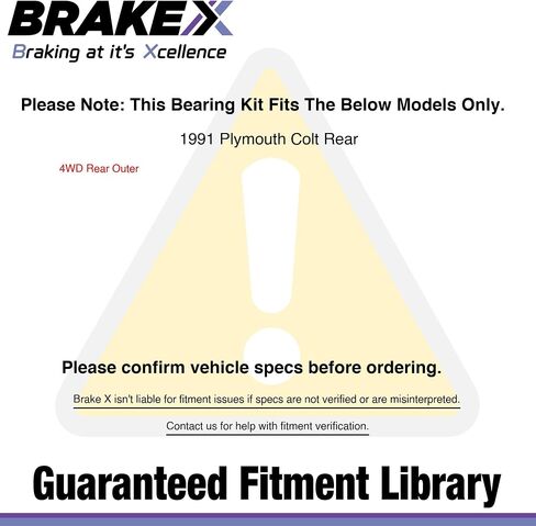 Rear Right Wheel Bearing for 1991 Plymouth Colt | HC Series Rear Passenger Wheel Bearings in Kuwait