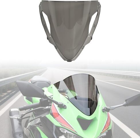 Windshield for Ninja ZX-6R 2024-2025, Dark Tinted Wind Shield Windscreen Air Deflector for Kawasaki ZX-6R ZX636 ABS 2024-2025 Accessories in Saudi Arabia
