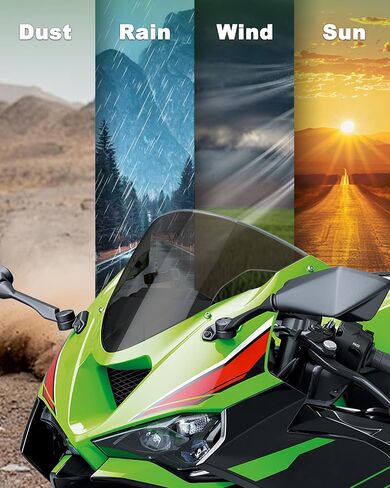 Windshield for Ninja ZX-6R 2024-2025, Dark Tinted Wind Shield Windscreen Air Deflector for Kawasaki ZX-6R ZX636 ABS 2024-2025 Accessories in Saudi Arabia