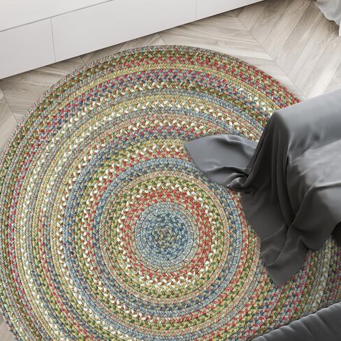 Country Jewel CJ35 Bronze 2' x 4' Oval Runner Rug - Braided Area Rug, Home Decor, Floor Mat or Kitchen Rug - Easy Care, Ideal for High Traffic Areas in Hallway and Living Room in Saudi Arabia