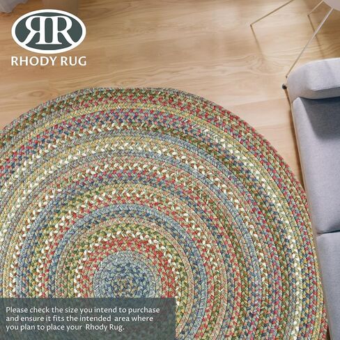 Country Jewel CJ35 Bronze 2' x 4' Oval Runner Rug - Braided Area Rug, Home Decor, Floor Mat or Kitchen Rug - Easy Care, Ideal for High Traffic Areas in Hallway and Living Room in Saudi Arabia