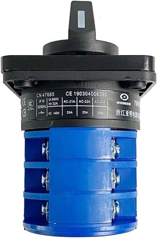 YMW26-32/3 Rotary Main Switch Silver Contact Three Positions 660V 32A Electrical Changeover Cam Switch ON-Off-ON LW26-32 in Saudi Arabia