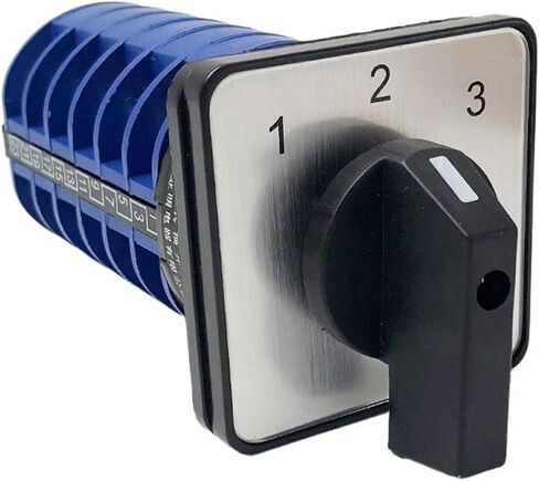 Electric 3 Positions LW26-32 Silver Contact 32A 660V 6 Poles Rotary Changeover Cam Switch Control Motor YMW26-32/6 in Saudi Arabia