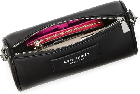 Kate Spade New York Label Smooth Leather Pochette in Saudi Arabia