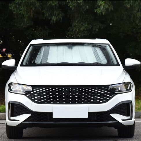 Favomoto Car Windshield Sun Shown ، Windows Universal Front Windshield Sun Shade للسيارات قابلة للطي للسيارات ذات الأوتار التيار in Saudi Arabia