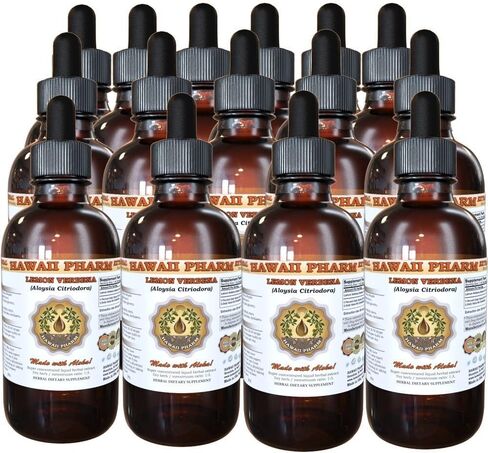 HawaiiPharm Lemon Verbena Liquid Extract, Lemon Verbena (Aloysia Citriodora) Dried Leaf Tincture Supplement 4 oz in Saudi Arabia