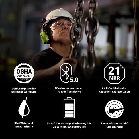 ISOtunes LINK 2.0 Bluetooth Earmuffs: Upgraded Wireless Hearing Protection with 50 Hour Battery Life and 25 dB Noise Reduction Rating in Saudi Arabia