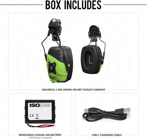 ISOtunes LINK 2.0 Bluetooth Earmuffs: Upgraded Wireless Hearing Protection with 50 Hour Battery Life and 25 dB Noise Reduction Rating in Saudi Arabia